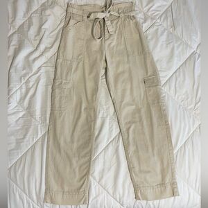 Old Navy High Waisted Khaki Cargo Pants